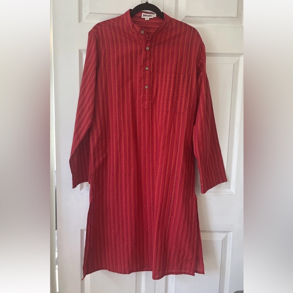 Fabindia Long Tunic Shirt Size S